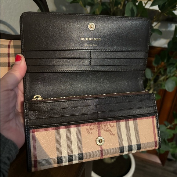 Burberry Alchester Haymarket Medium Bowler Top Handle Bag and Wallet Set NWOT - Picture 9 of 10